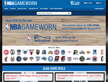 Tablet Screenshot of nbagameworn.com